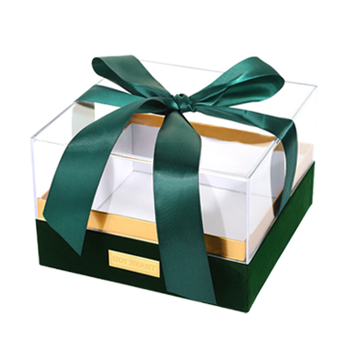 Acrylic Display Box Clear Square Storage Container with Lid for Gift Packaging