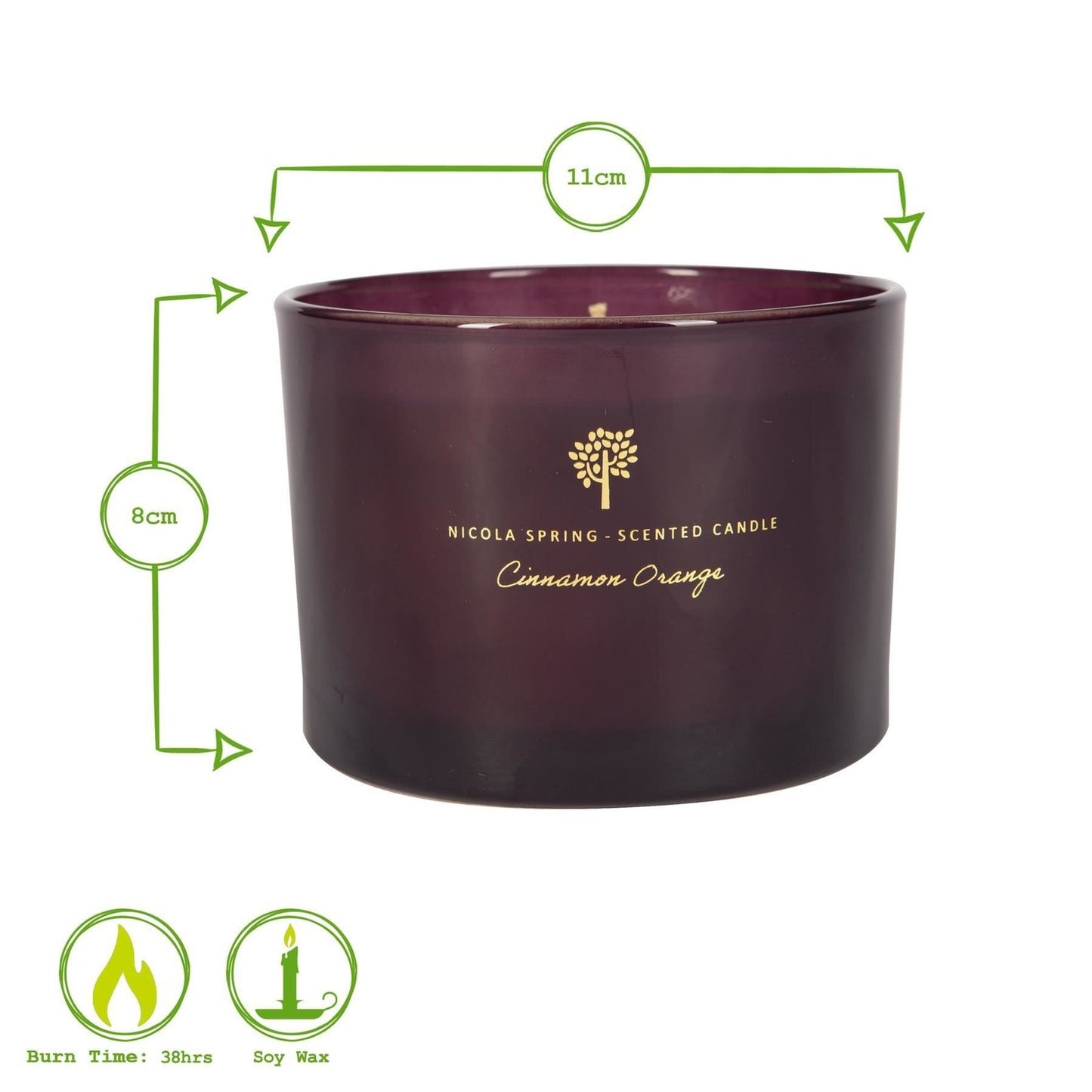 Classy Soy-Wax Scented Candle and Diffuser Set Gift 38 Hour Burn Time 350G Patchouli & Rosewood