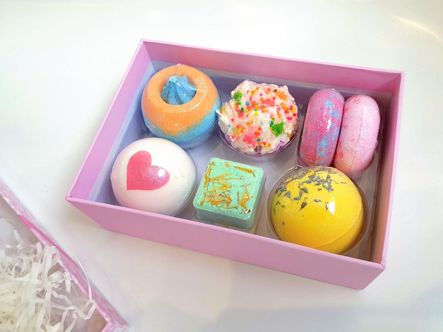 Hand Made Bath Bombs Gift Box Set 