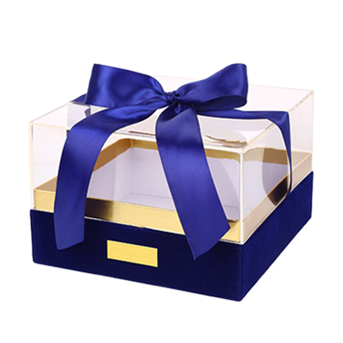 Acrylic Display Box Clear Square Storage Container with Lid for Gift Packaging