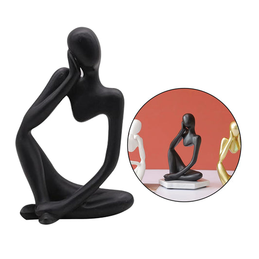 Modern Abstract Statues Sculpture Resin Artistic Thinker Figure Thinking Man Resin Modern Sculpture Figure Birthday Gift