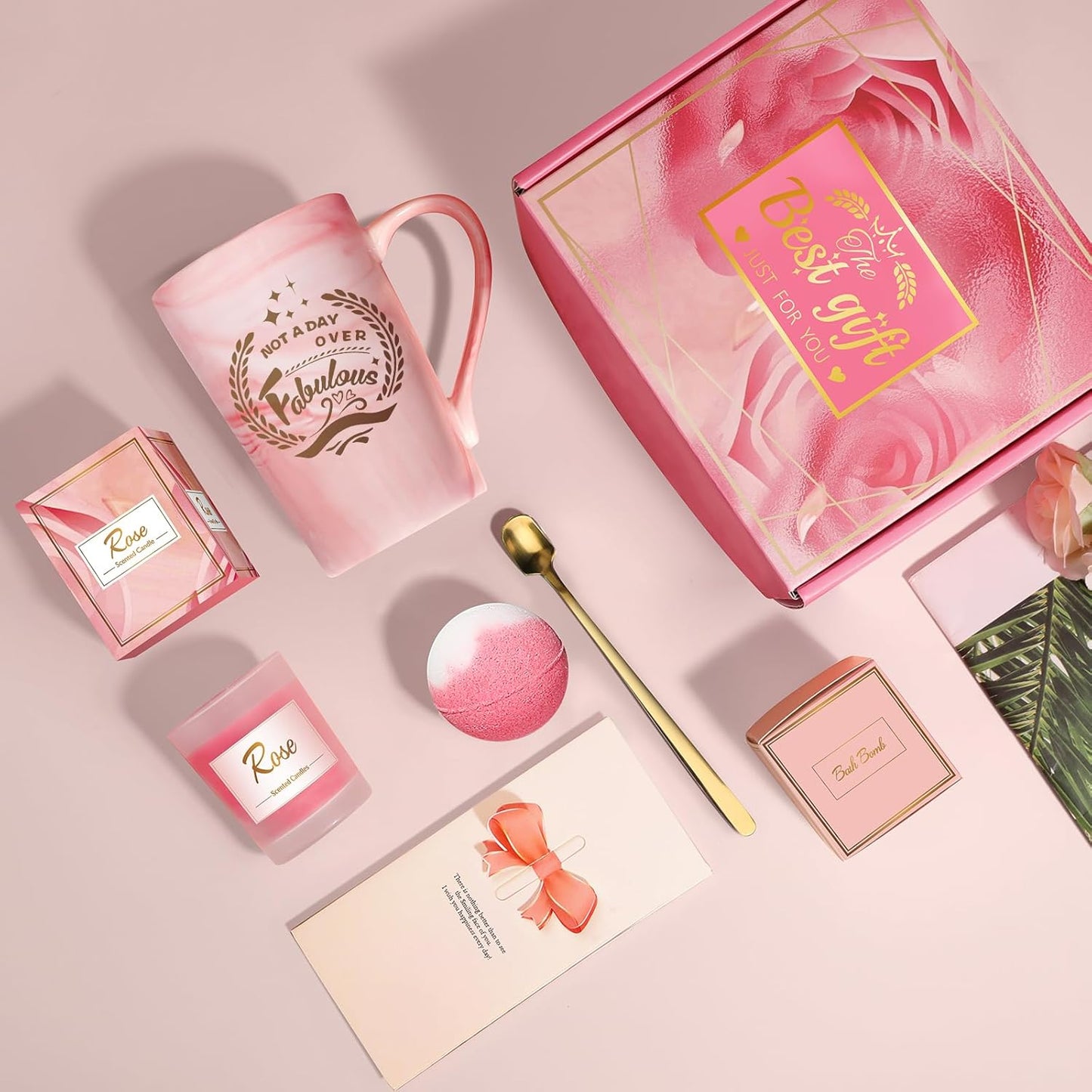 Birthday Gifts for Women: Unique Hamper Pamper Presents Personalised Ladies Self Care Spa Bath Set for Her on Christmas, Valentines, Mothers Day