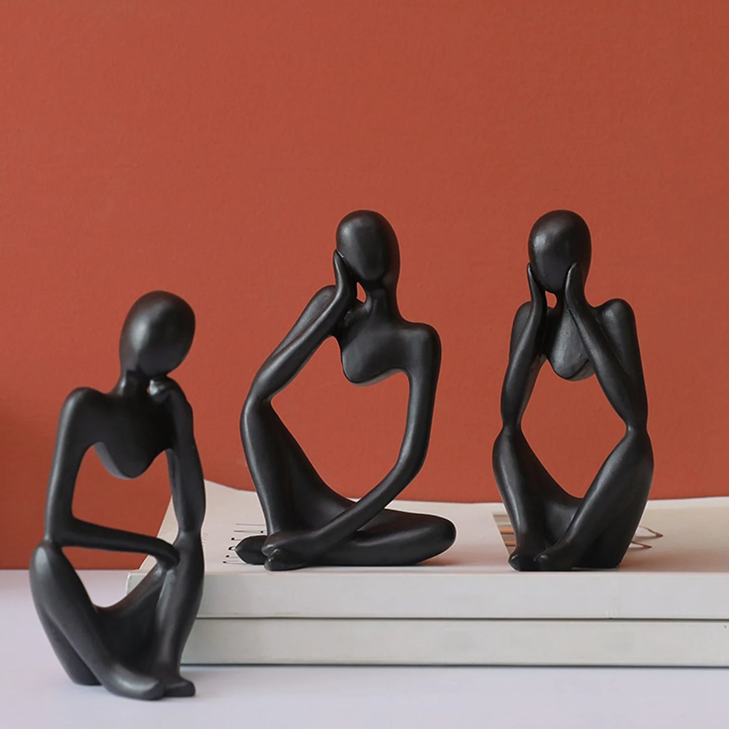 Modern Abstract Statues Sculpture Resin Artistic Thinker Figure Thinking Man Resin Modern Sculpture Figure Birthday Gift