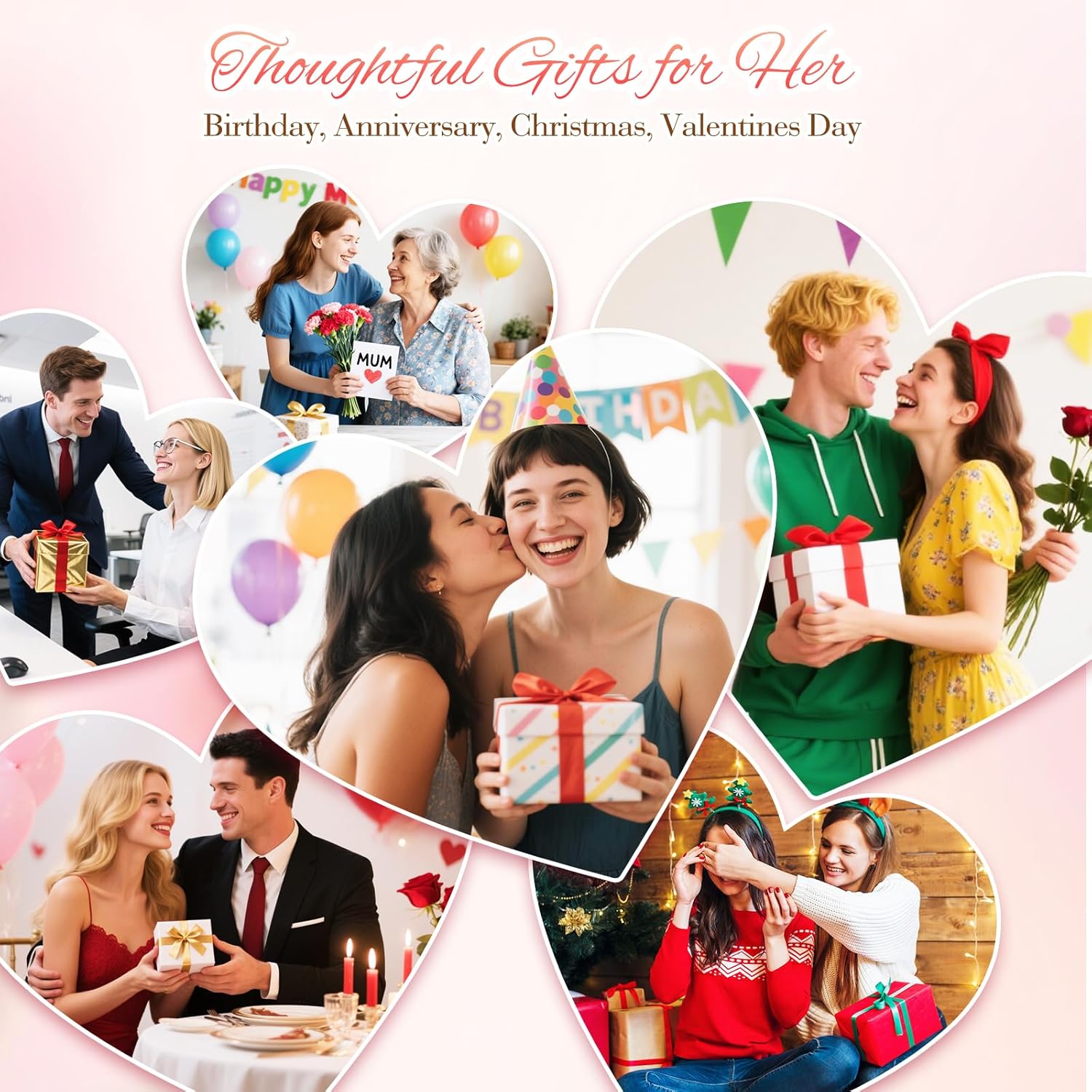 Birthday Gifts for Women: Unique Hamper Pamper Presents Personalised Ladies Self Care Spa Bath Set for Her on Christmas, Valentines, Mothers Day