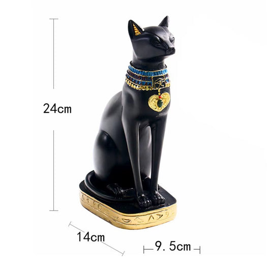 Egyptian Goddess Bastet Cats Collectible Figurine Statue Home Office Decor Resin Statue Vintage Goddess Figurine Home Decor Gift