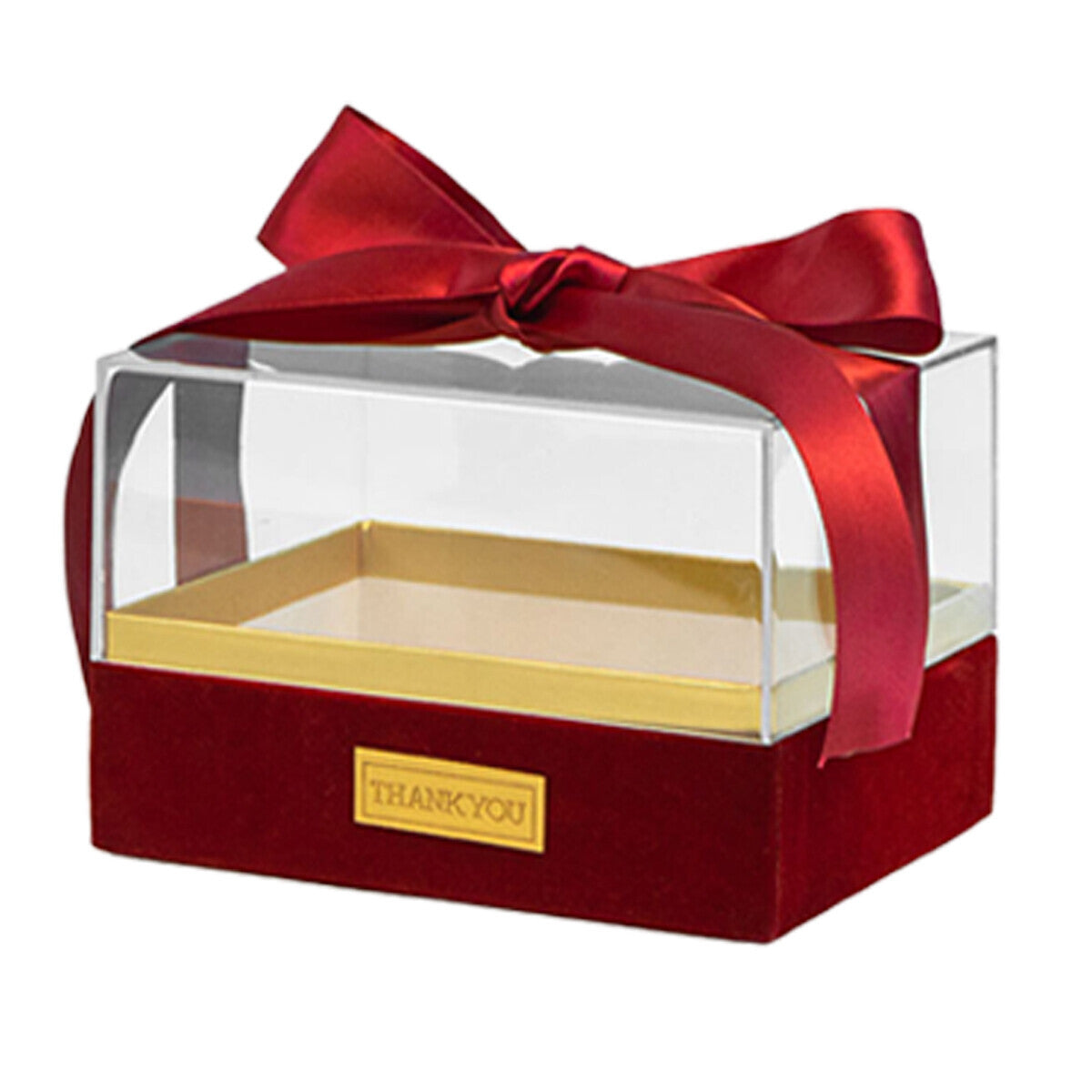 Acrylic Display Box Clear Square Storage Container with Lid for Gift Packaging