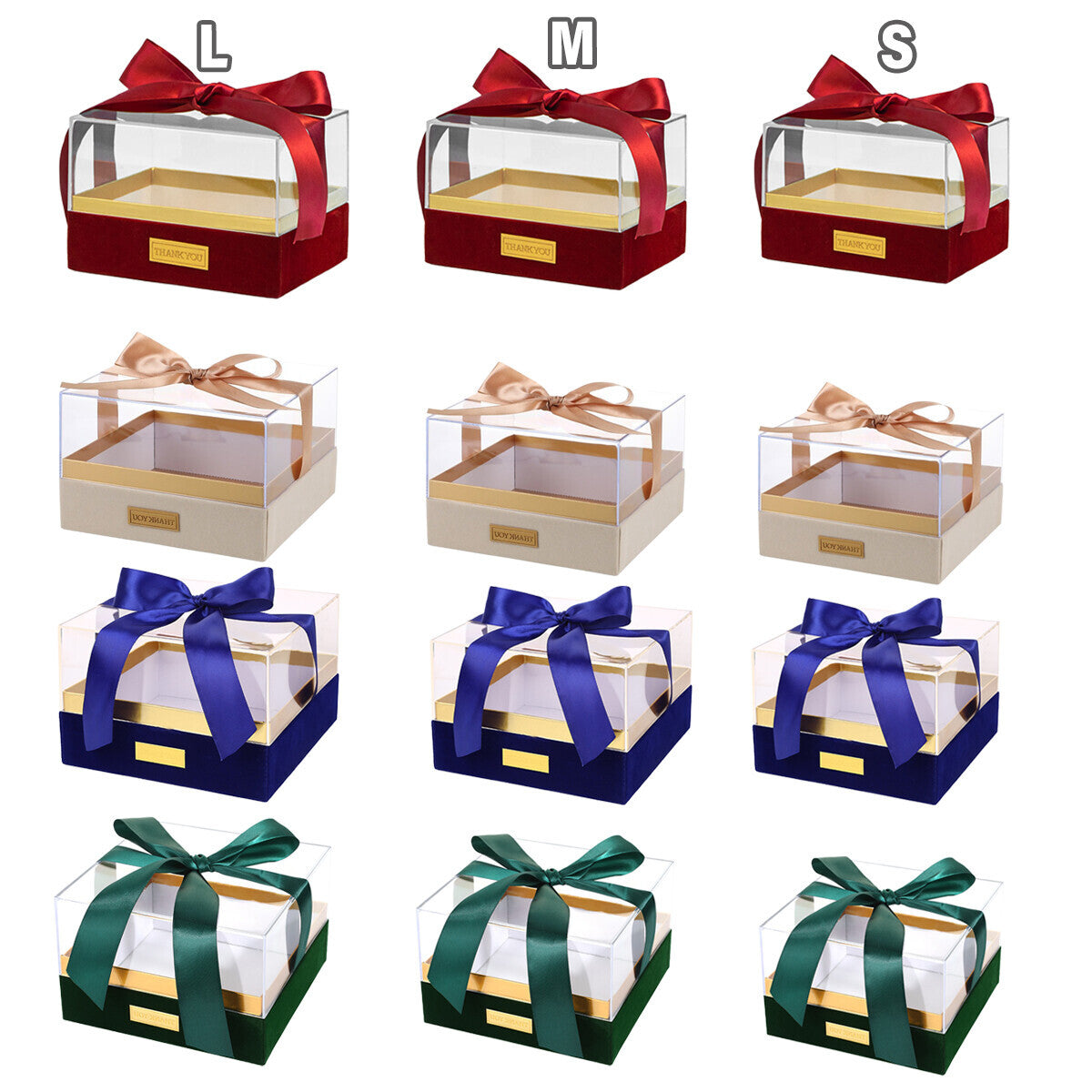 Acrylic Display Box Clear Square Storage Container with Lid for Gift Packaging