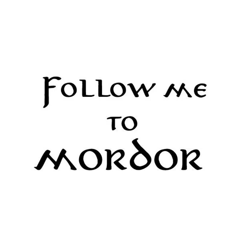 Follow Me to Mordor - Funny J.R.R. Tolkien Inspired Car Decal
