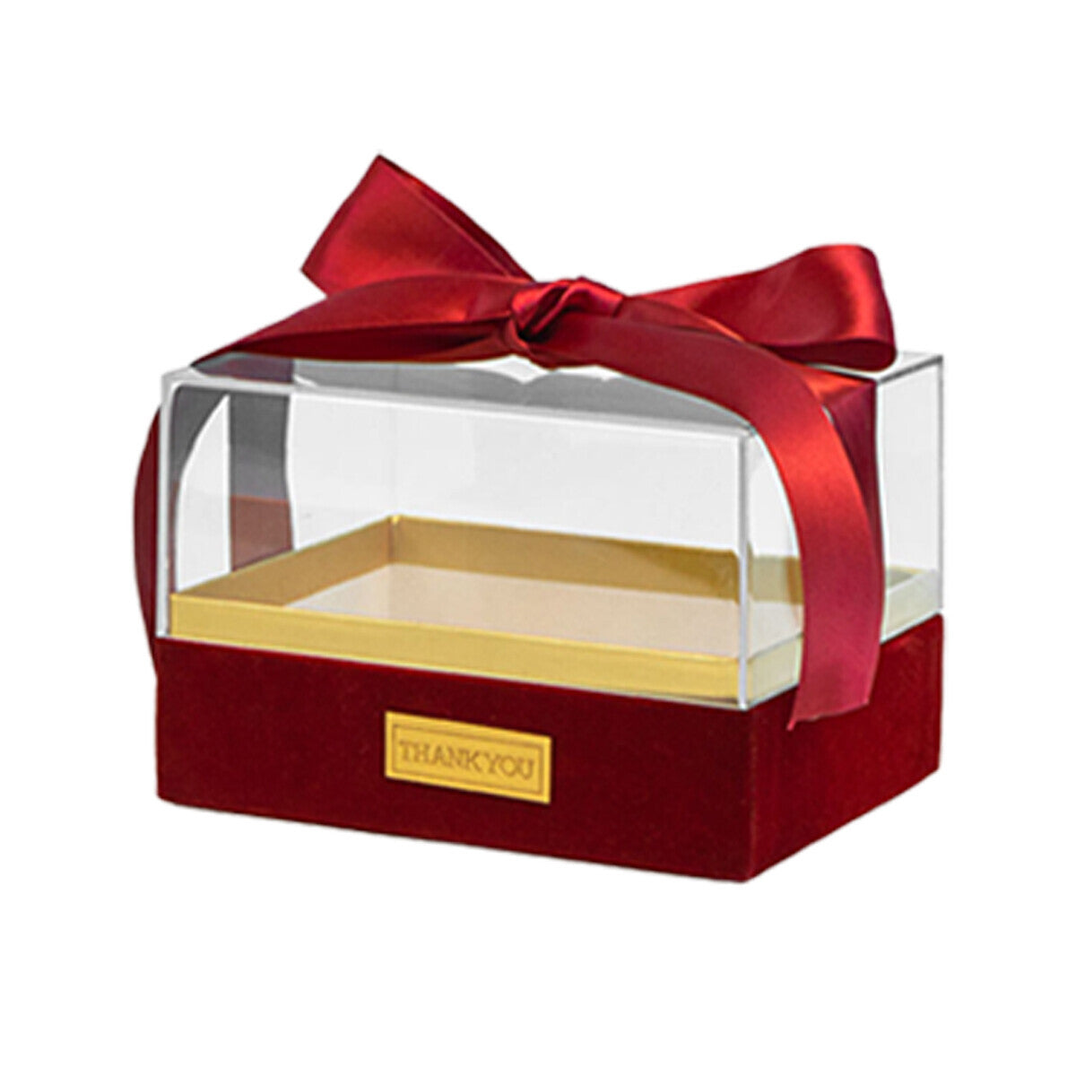 Acrylic Display Box Clear Square Storage Container with Lid for Gift Packaging