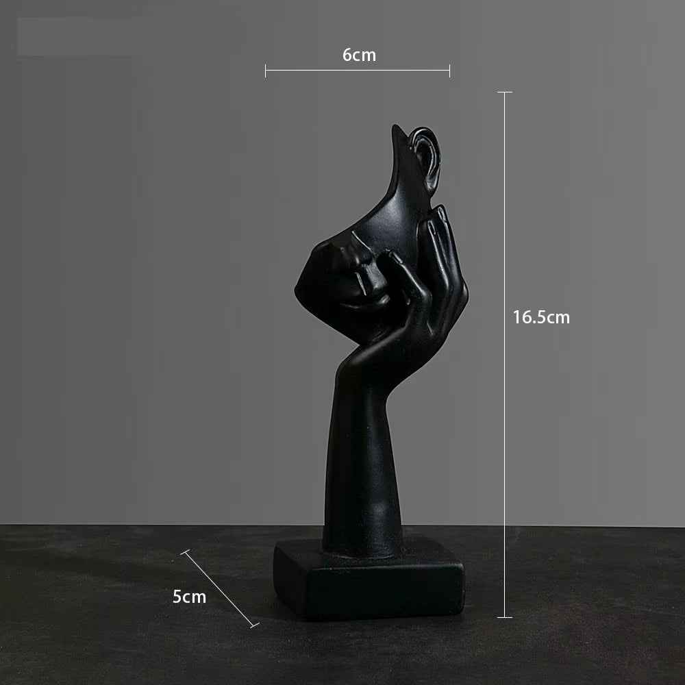 Resin Abstract Mask Statues European Miniature Figurines for Interior Home Office Study Desktop Figure Ornament Decor Gift