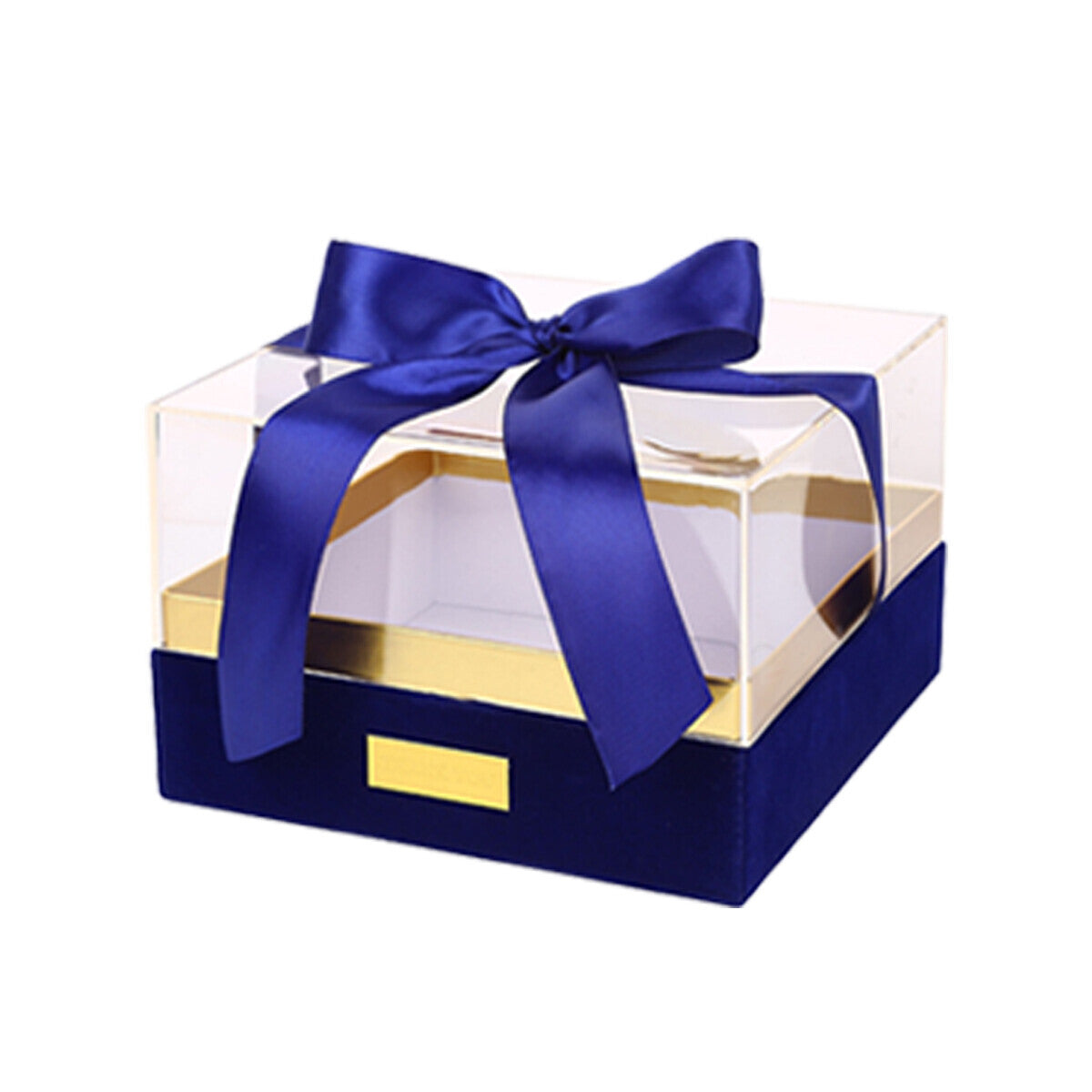 Acrylic Display Box Clear Square Storage Container with Lid for Gift Packaging