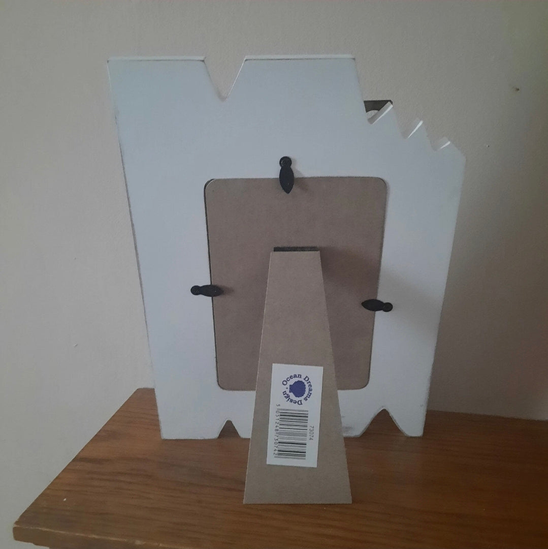 Nautical Wooden Beach Anchor Photo Frame Baroque Rococo Retro Ornate Shabby Chic Boho