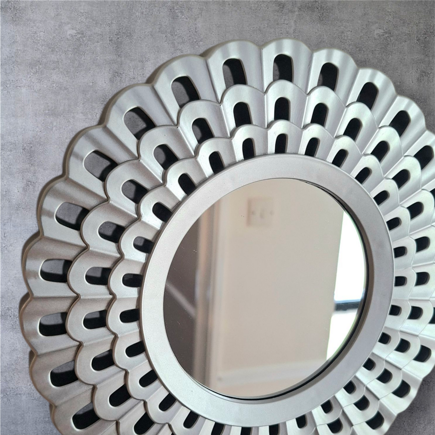 Set of Three Hanging Decorative Mirrors Boho ShabbyChic Wall Art Home