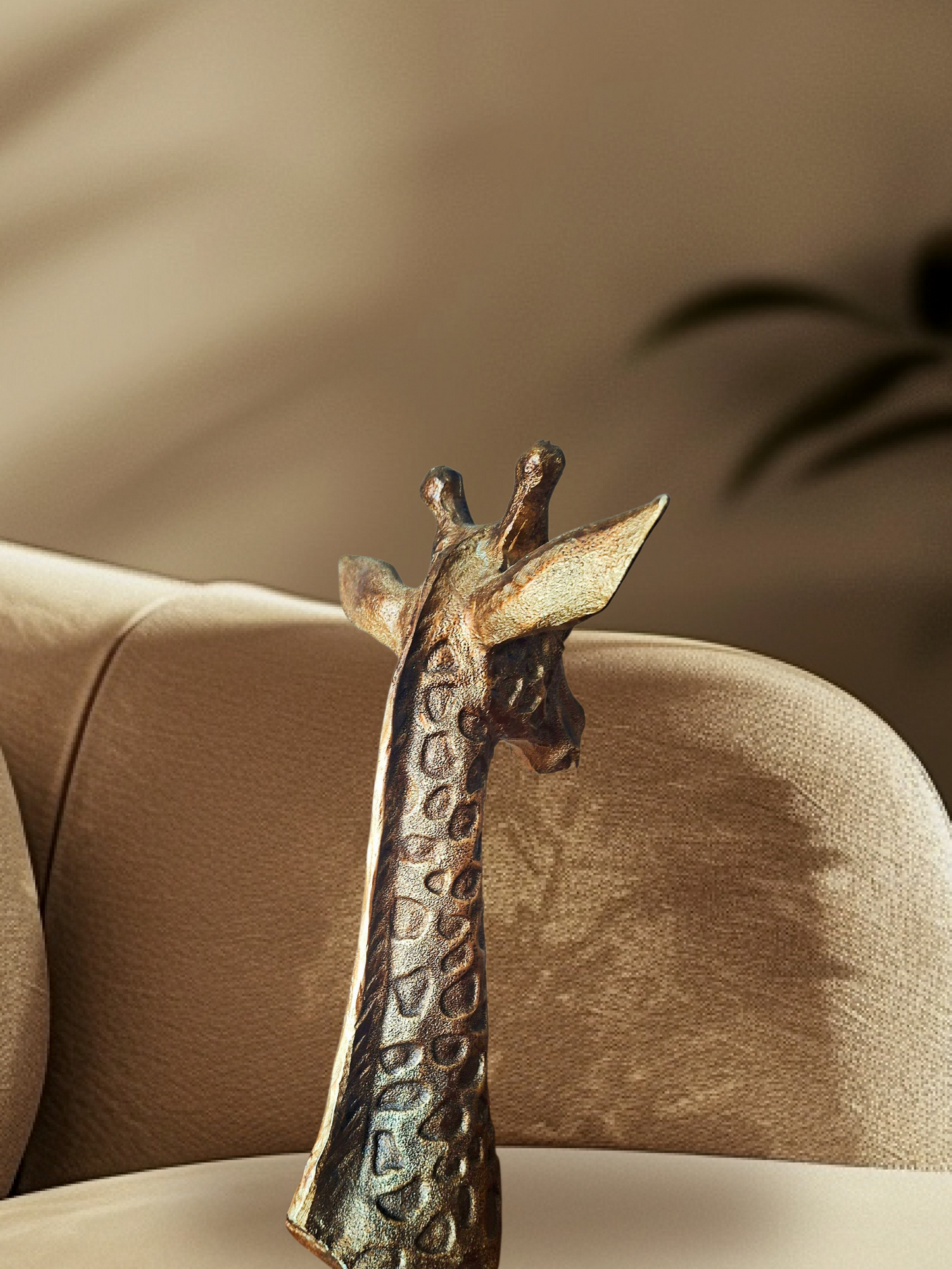 Shabby-Chic GIRRAFE HEAD Table Decoration Ornament Home Decoration Statue Jungle