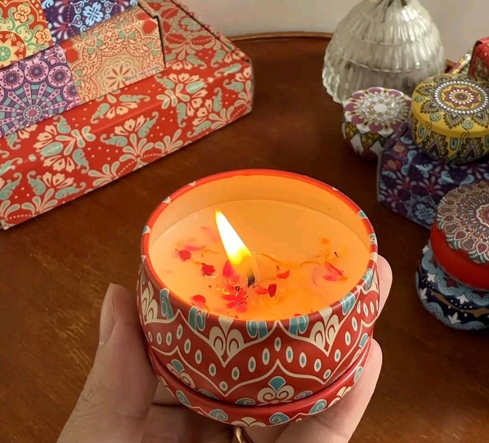 PERSONALISED 4-Set Scented Candle Gift Set Birthday Christmas Thank you Wedding Teacher Gift Idea