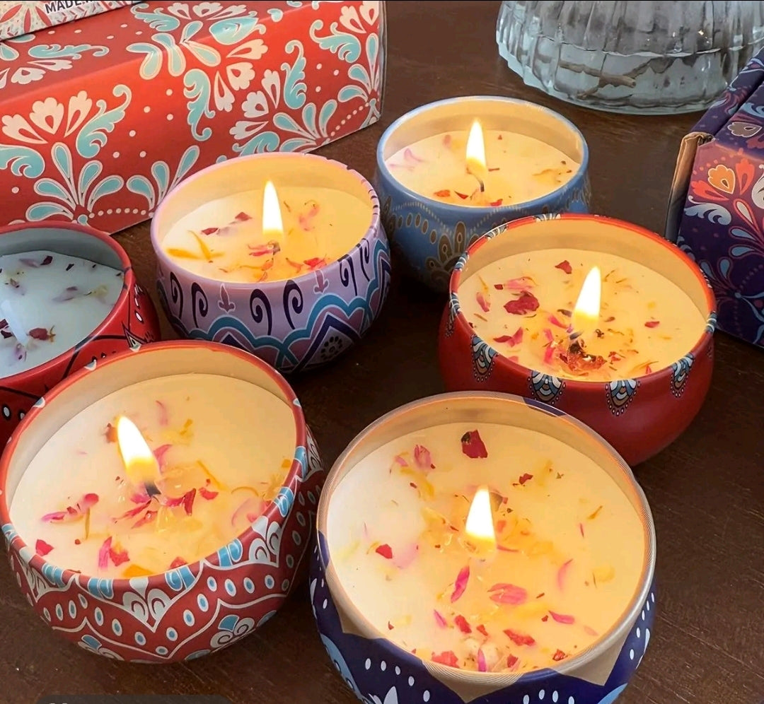 PERSONALISED 4-Set Scented Candle Gift Set Birthday Christmas Thank you Wedding Teacher Gift Idea