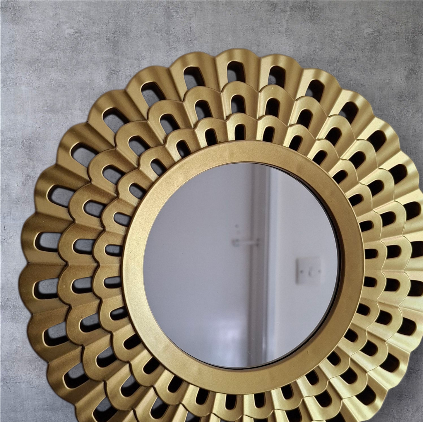 Set of Three Hanging Decorative Mirrors Boho ShabbyChic Wall Art Home