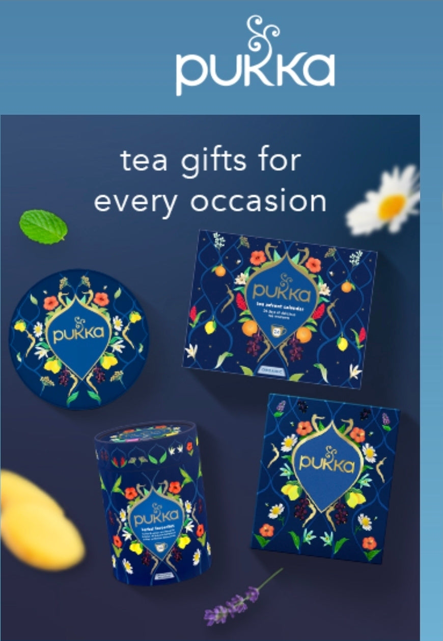 English Tea British Herbal Tea Gift Set Box Gluten Free Self-Care Eco-Friendly Selection, 45 Tea Bags, 9 Flavours